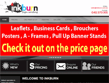 Tablet Screenshot of inkburn.com.au